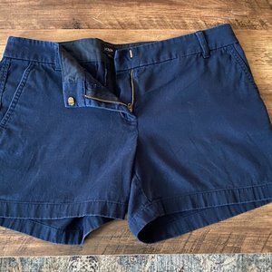 J Crew Factory Chino Shorts - 5" inseam, Navy, size 10